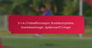 Read more about the article 3-1-4-2 Fotballformasjon: Breddeutnyttelse, Overbelastninger, Spilleroverføringer
