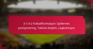 Read more about the article 3-1-4-2 Fotballformasjon: Spillernes posisjonering, Taktisk disiplin, Lagkohesjon