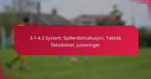 Read more about the article 3-1-4-2 System: Spillerdistrubusjon, Taktisk fleksibilitet, Justeringer