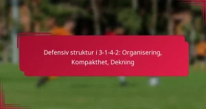 Read more about the article Defensiv struktur i 3-1-4-2: Organisering, Kompakthet, Dekning