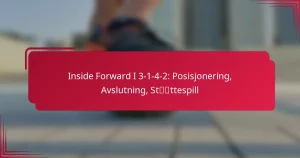Read more about the article Inside Forward I 3-1-4-2: Posisjonering, Avslutning, Støttespill