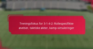 Read more about the article Treningsfokus for 3-1-4-2: Rollespesifikke øvelser, taktiske økter, kamp-simuleringer