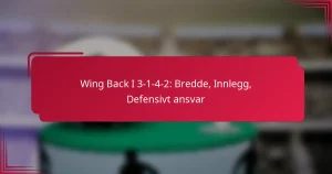 Read more about the article Wing Back I 3-1-4-2: Bredde, Innlegg, Defensivt ansvar